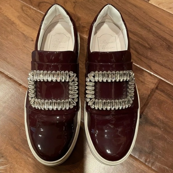 Roger Vivier Shoes - Roger Vivier Sneaky VIV crystal buckle sneakers 37.5